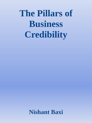 cover image of The Pillars of Business Credibility